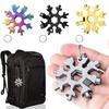 Portable 18-in-1 Snowflake Multitool, Stainless Steel Wrench Screwdriver Bottle Opener, Ideal for Outdoor Daily Use