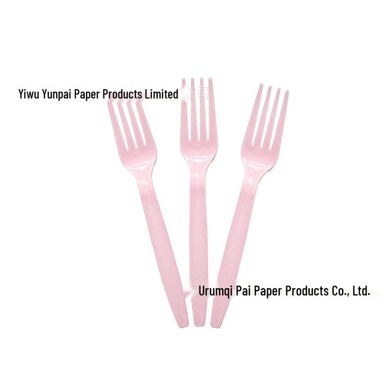 Pink Lace Disposable Party Tableware Set: Plates, Knives, Forks, and Spoons