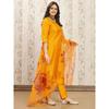 Indian Pakistani Art Silk Salwar Kameez Bollywood Women Kurti Pant Dupatta Set