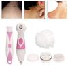 Electric Bath Massage Brush Rotatable Soft Electric Body Scrubber Shower Brush with Long Handle for Shower Exfoliating