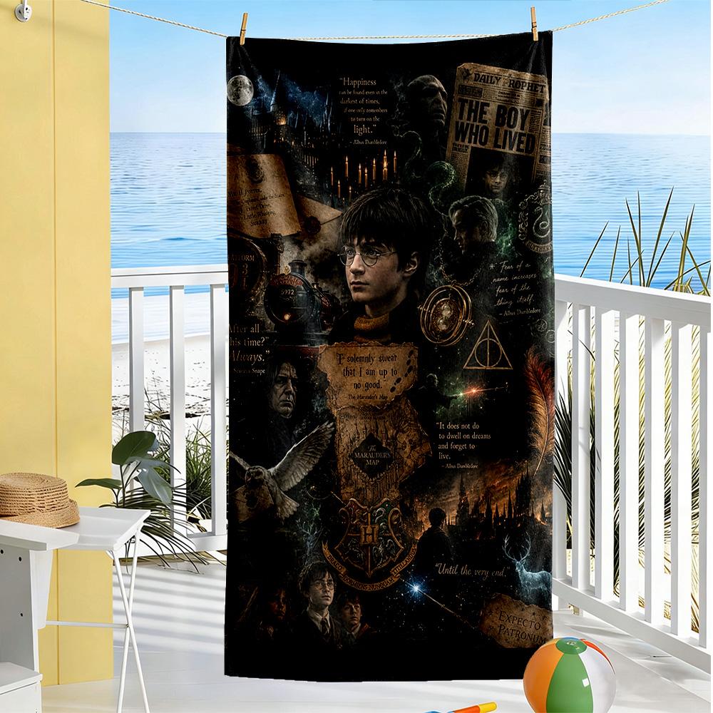 Gothic Style Beach Towel High Absorbency & Quick-Dry Comfortable Lightweight Perfect for Traveling Yoga Camping and Swimming