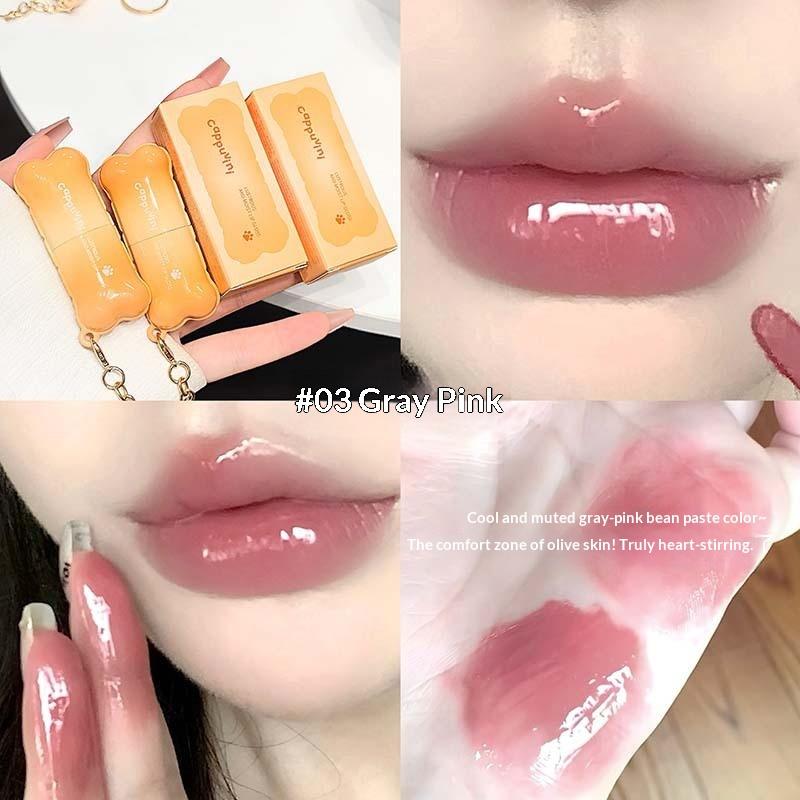 Cappuvini Косметика для губ Водостойкий и стойкий Зеркальная Водная Светлая Стеклянная Помада-блеск для губ Увлажняющий Наполняющий Блеск для губ Макияж 3