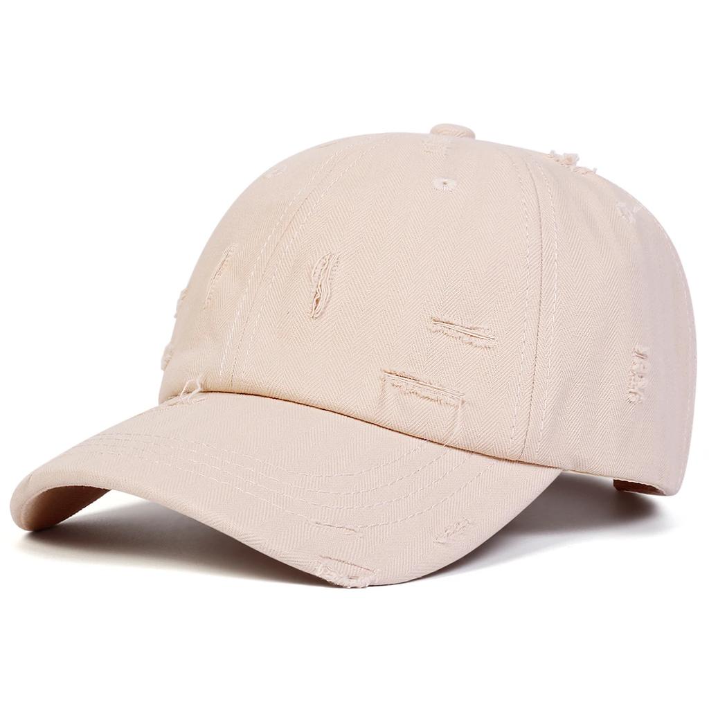Unisex Ripped Denim Washed Baseball Caps Spring Autumn Outdoor Adjustable Casual Hats Sunscreen Hat Sports Cap