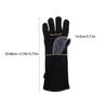 Leather Heat Resistant Gloves High Temperature Resistance Safety Gloves Welding Gloves  Kitchen