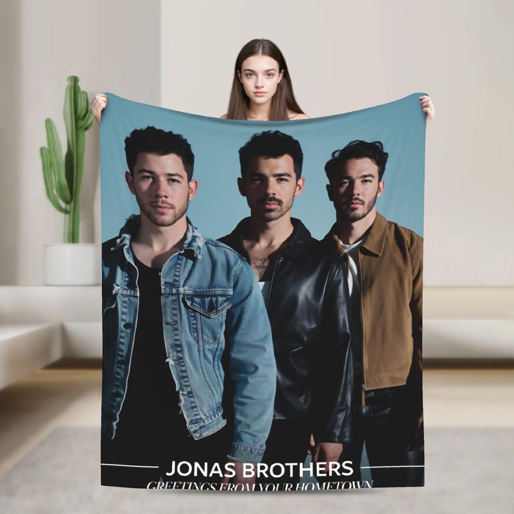 Kevin Jonas  Blankets Quality Warm J-Jonas Brothers  Bedding Throws Winter Kids Bedroom Fluffy Bedspread