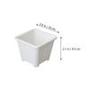 6Pcs Thickened Square Plastic Flower Pots for Succulents Indoor Plants Home Office Balcony Decor Gardening Planters Nursery