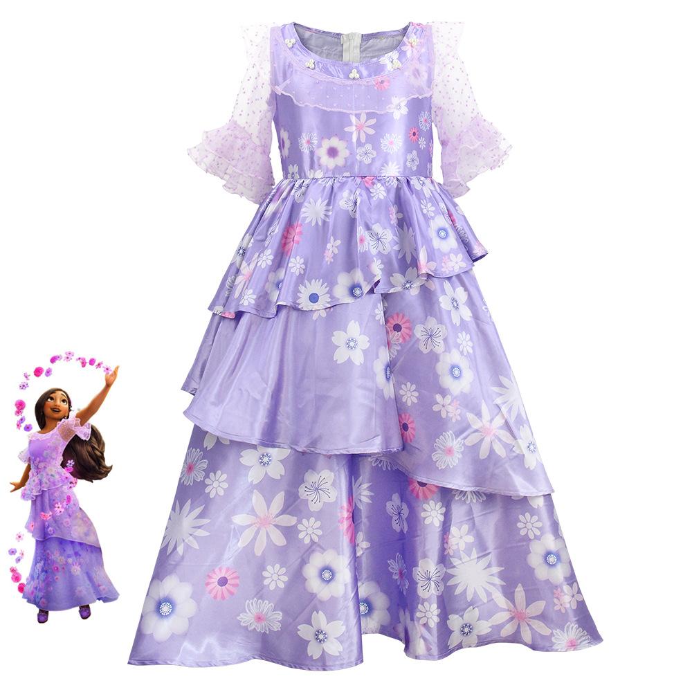 Magical House Full Princess Isabella Cosplay Costume Dress Children For