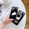 N175 Just a Boy Who Loves Goose Phone Case for iPhone 16 15 Pro Max Samsung S24 S23 A54 A35 Xiaomi Redmi Note 13 Pro Plated Frame Tempered Glass Cover