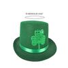 Green Shamrock Hat Flat Tall Hat Carnivals Party Hat StPatricks Festival Decors