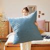 60x60/80X80CM Soft Chenille Large Square Pillow Cover Sofa Cushion Living Room Back Bedside Cushions Case Protector Solid Color