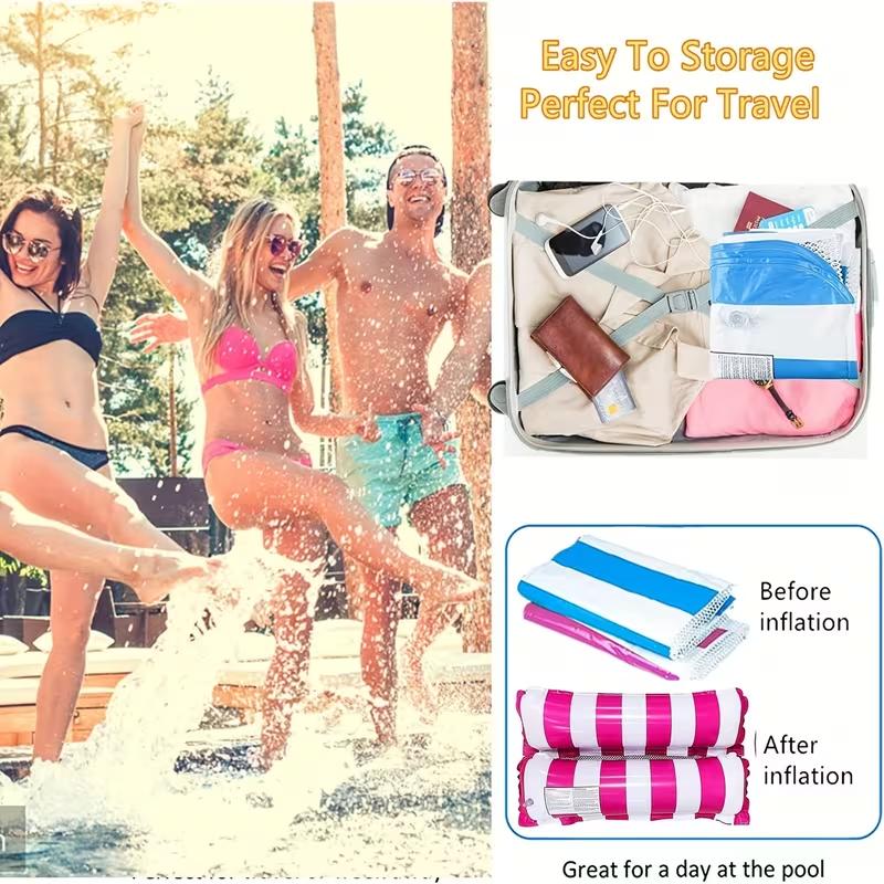 Inflatable Water Hammock Pool Float Chair Lounge Bed | Floating Swim Mattress Recliner for Adults Beach Lake Summer Water Toy