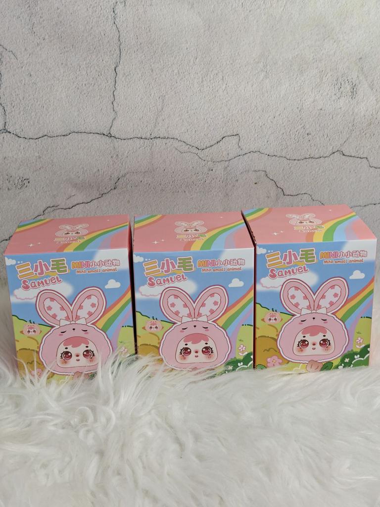 Samue plush blind box cute animal keychain, randomly two are Q Bao Qixiang fairy tales, read carefully before placing an order