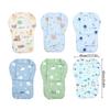 Baby Strollers Cushion Seat Liner with Cartoon Pattern Soft Cushion Comfortable Baby Seat Pad Breathable Baby Pram Pad