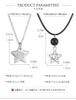New Silver Color Star Necklaces Chain Pair of Celestial Best Friends Celestial Gift for Friend Long Necklaces Pendants Men Women