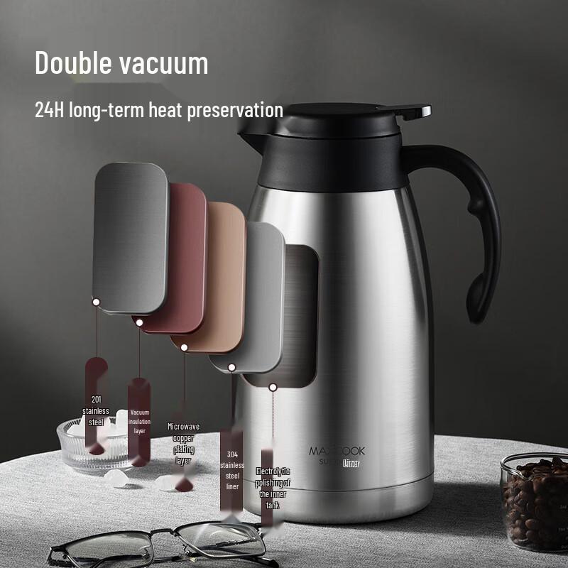 Meichu 2L Stainless Steel Insulated Pot