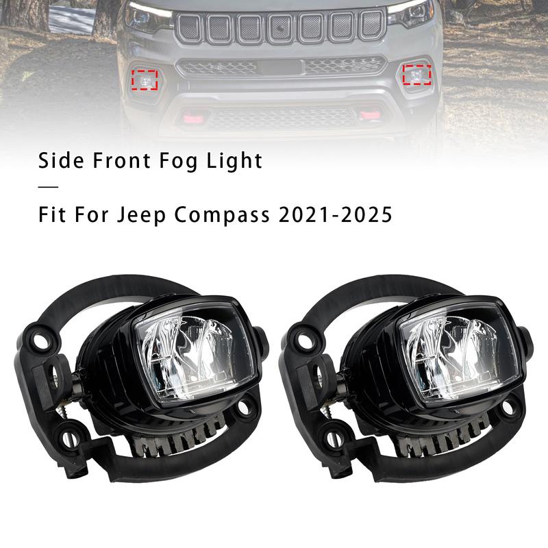 Artudatech LED Front Driving Fog Light For Jeep Compass -2025 68470159AA Car Accessories 2024