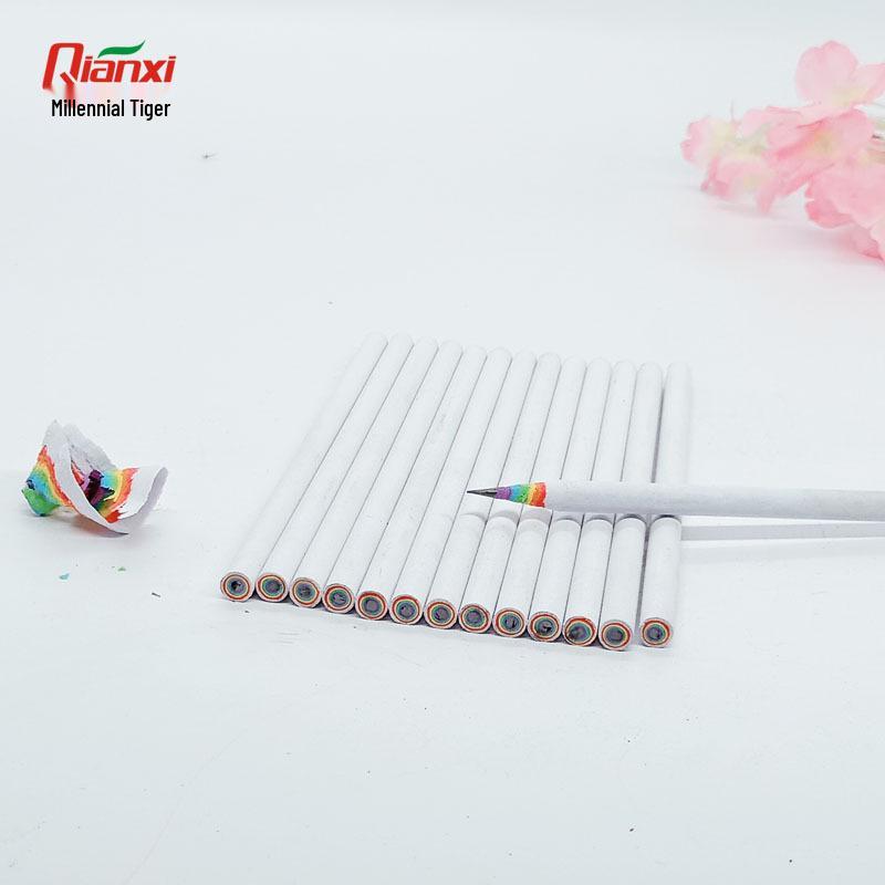 Rainbow Paper Pencil Set for Kids 4+ - Colored Pencils for Drawing, Painting, and Doodling