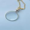 Solid Brass Magnifying Glass Pendant Miniature Steampunk Charm Birthday, Anniversary, Wedding Gift