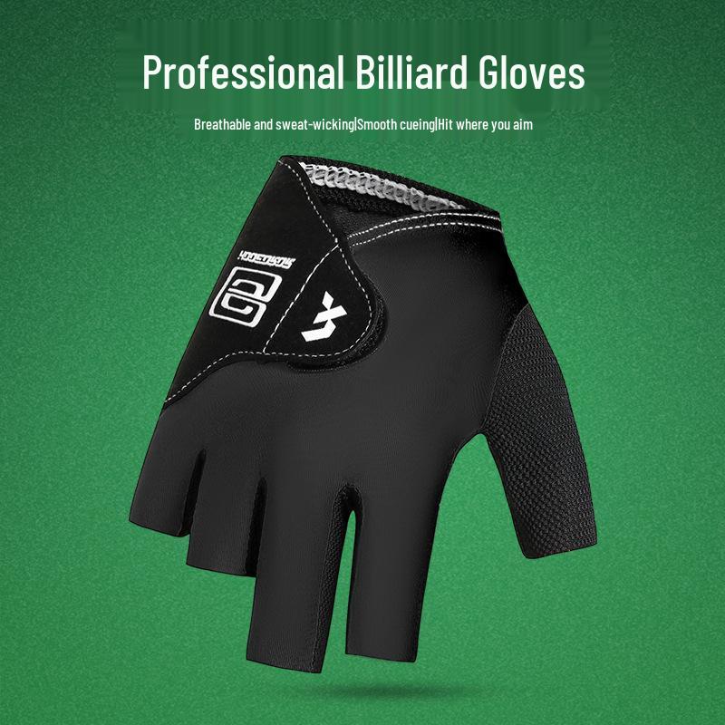 High-Durability Three-Finger Billiard Gloves for Men & Women - Ideal for Professional Snooker Competitions (Right Hand)