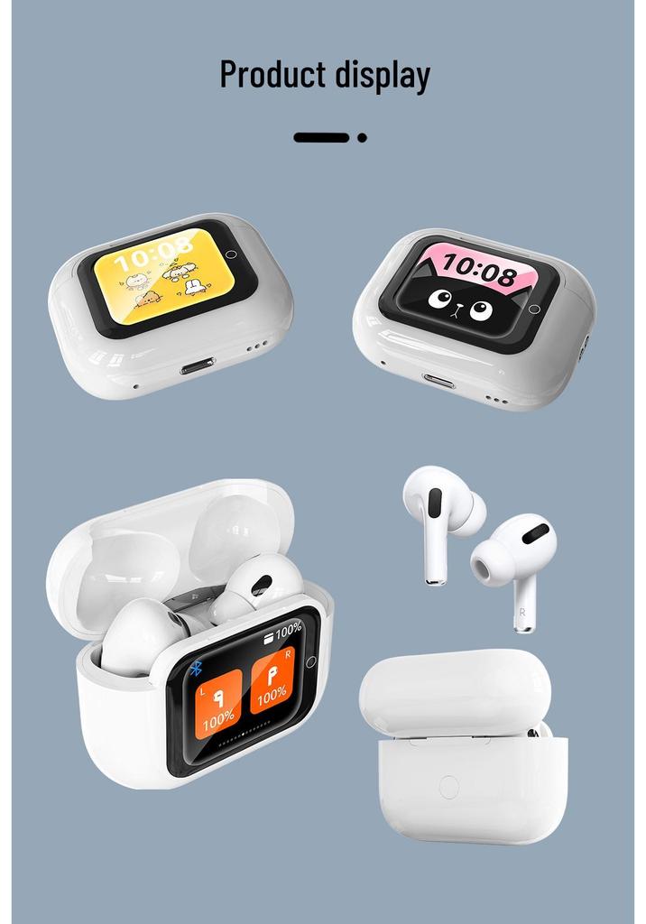 A11 Smart Bluetooth Earbuds with Color Screen, Long Battery Life, and Comfortable Fit