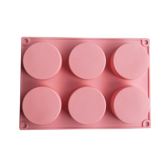 Cake Mold Food Grade Easy Release Reusable 6 Cavity Column Ice-cream Jelly Pudding Soap Mould Kitchen Tools