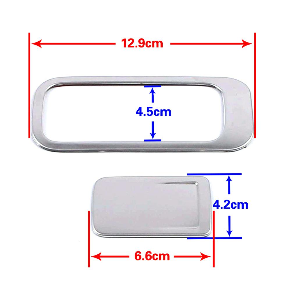 For Volkswagen VW Tiguan MK2 2017- Storage Box Glove Box Glovebox Switch Button Cover Trim Stainless Steel