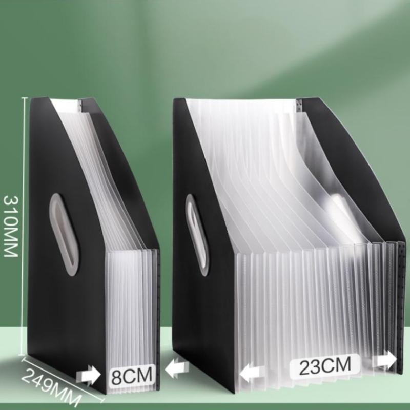 1Pc Vertical Portable Folder, Expandable Organ Bag, Multi-Layer Student Specific Paper Organizer, Office Files Available