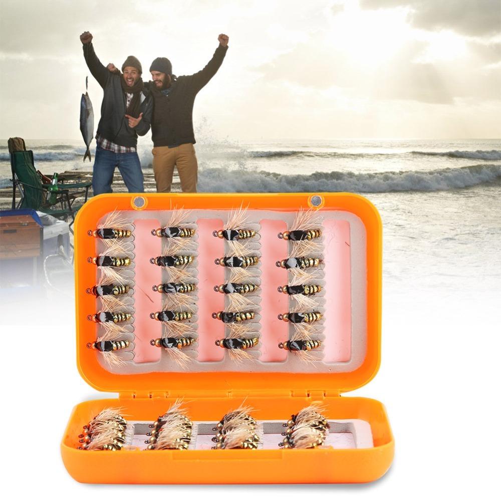 40PCS Durable High Carbon Steel Fly Fishing Flies Lifelike Multicolor Fishing Lures Mini Fishing Trout Flies Trout Fishing