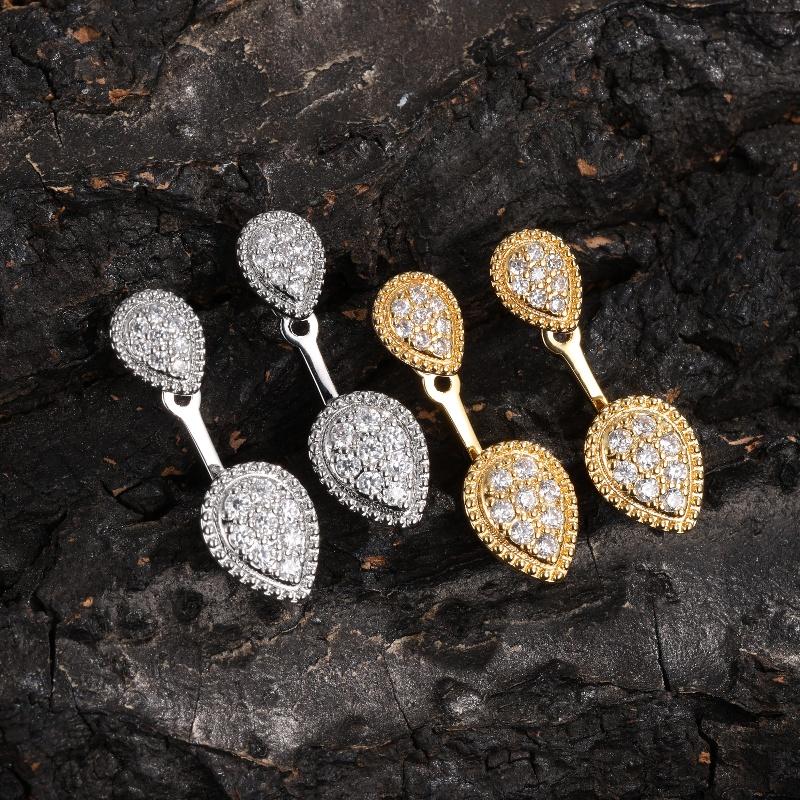 ZAKOL Trendy Classic Water Drop Zircon Women's Earrings Retro French Elegant Charming Bride Wedding Dress Jewelry Accessories