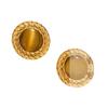 Stainless steel gold earrings, niche design sense light luxury metal studs, commuting versatile temperament earrings
