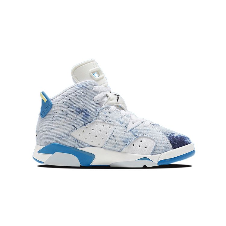 Air Jordan 6 Retro PS Washed Denim 2022 Kids Sneakers Blue White Dutch-Blue DX6176-100