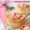 21/30/126 Pcs Piping Bags Reusable Piping Bag and Tip Set Cake Decorating Tools Stainless Steel Nozzle Piping Nozzles Pastry Set