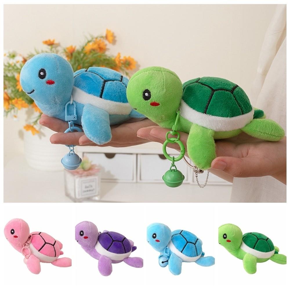 Bell Turtle Plush Pendant Stuffed Turtle Plush Toy Keyring  Backpack Decor