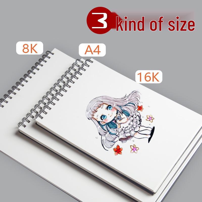 Bloc Marqueur A4 & Livre de Coloriage pour Tous les Âges: Idéal pour les Beaux-Arts, l'Animation et le Dessin Élémentaire aux Crayons de Couleur.