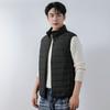 Men's 90-fleece men's stand-up collar vest seamless fabric down jacket vest new large-size coat