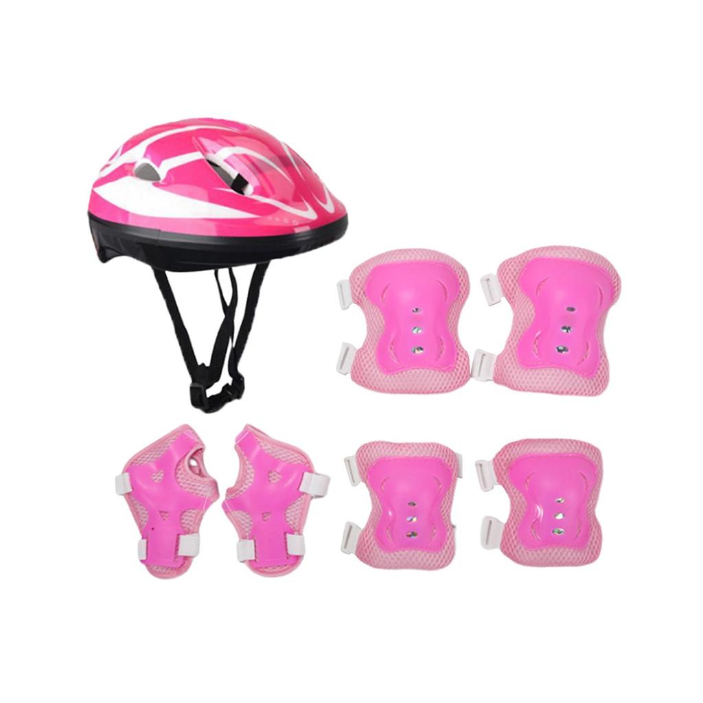 7 ks/Sada Dětská cyklistická helma Helma pro teenagery na skateboard na skateboard inline bruslení kolečkové bruslení multi sport longboard
