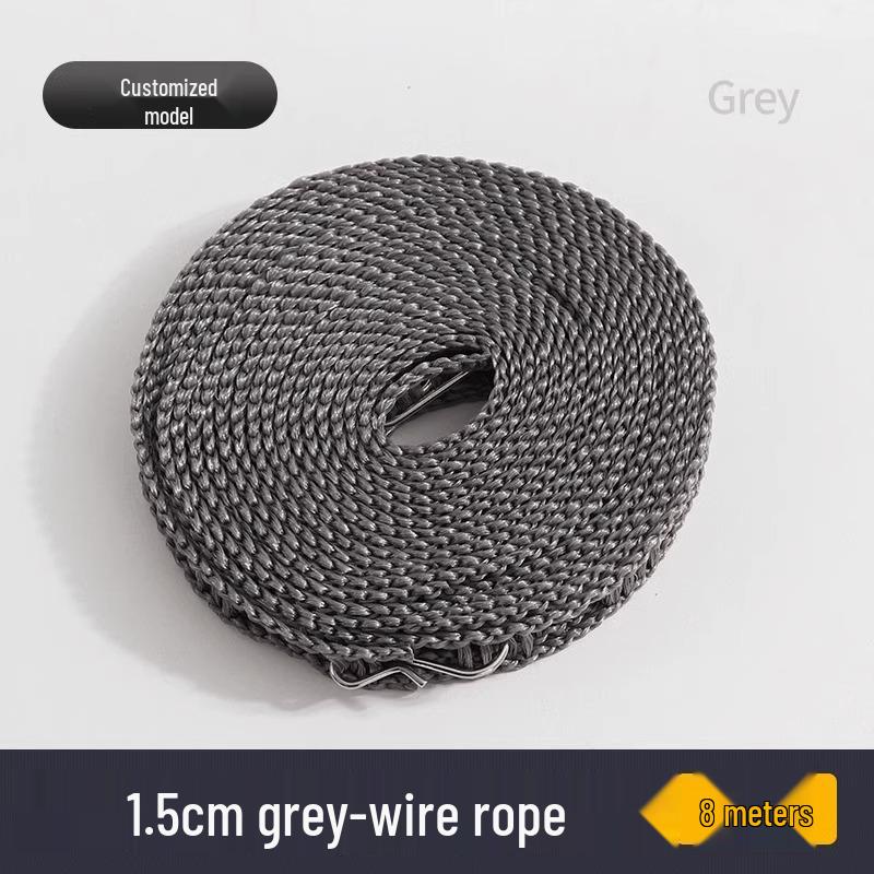 Windproof Non-Slip Clothes Drying Rope for Indoor/Outdoor Use