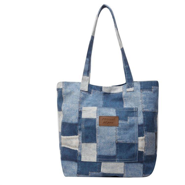 

Design Canvas Tote Bag Women s Class Large Capacity Commuter Bag Shoulder Backpack синій