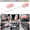 4-Pack Chenille Microfiber Duster Refills with Expandable Handle, Reusable & Washable, Soft Bendable Dry Dusters for Home & Car