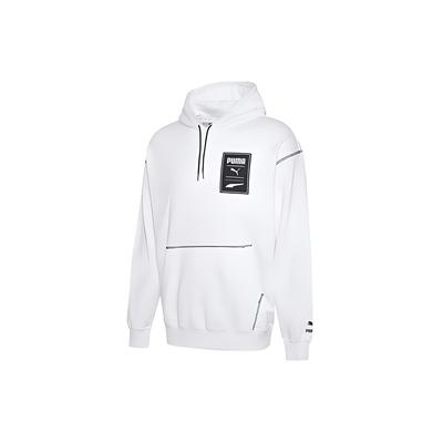 Sweatshirts Men's White Hooded Moderate Regular 597886-02