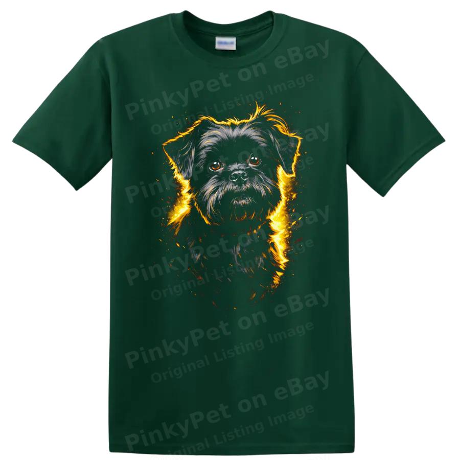 Dog Lover T Shirt Cute Black Dog Graphic Art Design Fantasy Style Tee