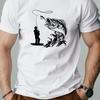 Bass Fishing Unisexs Tshirt Graphic Casual Cotton Short Sleeve Tops Summer Streetwear