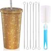 500ml/750ml Glitter Coffee Cup Insulated Stainless Steel Water Bottle Durable Vacuum Flasks  Girl