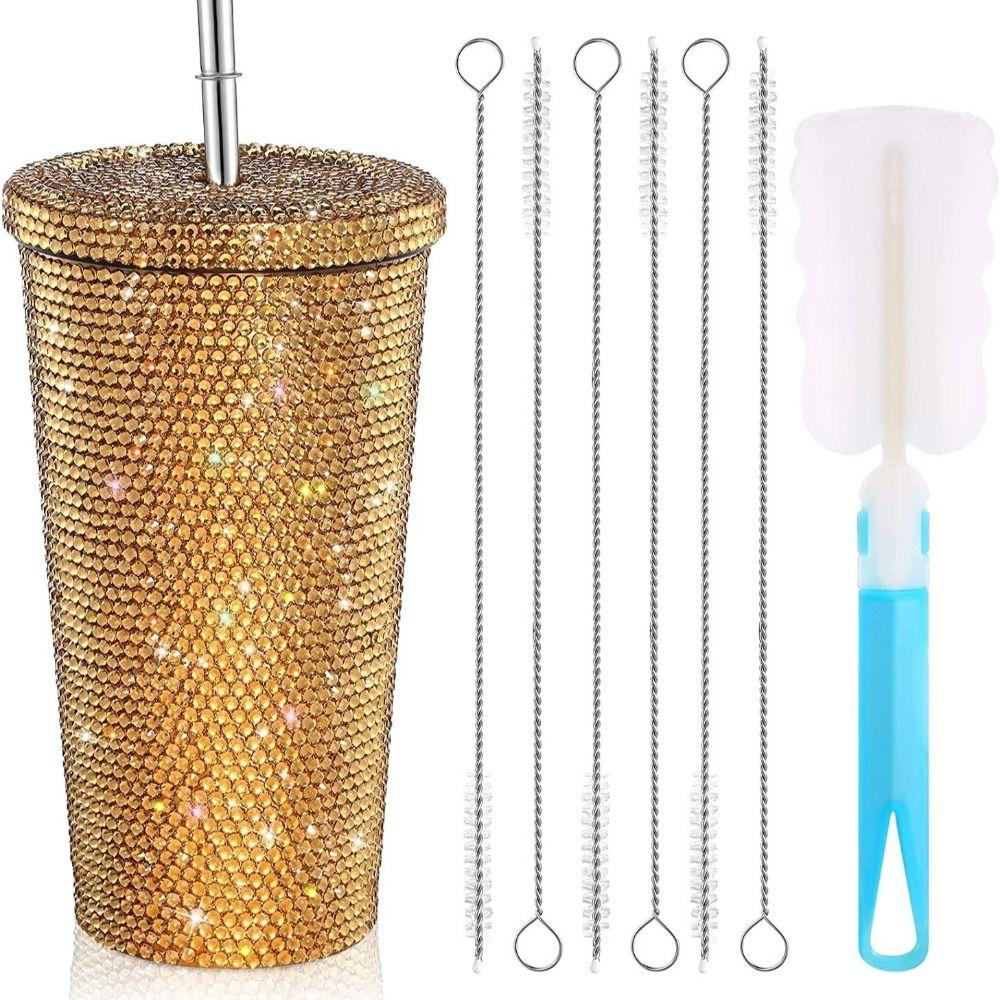500ml/750ml Glitter Coffee Cup Insulated Stainless Steel Water Bottle Durable Vacuum Flasks  Girl