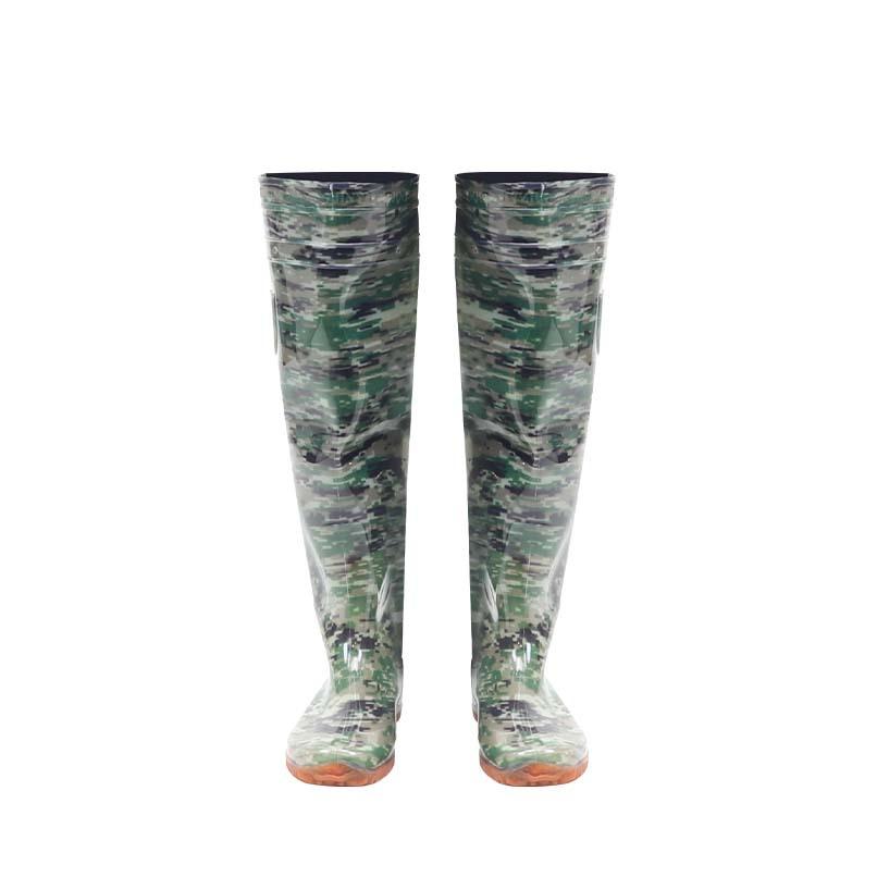 Rain Boots PVC Waterproof Shoes Fishing Cm Short Tube Paddy Field Shoes Wear-resistant and Non-slip