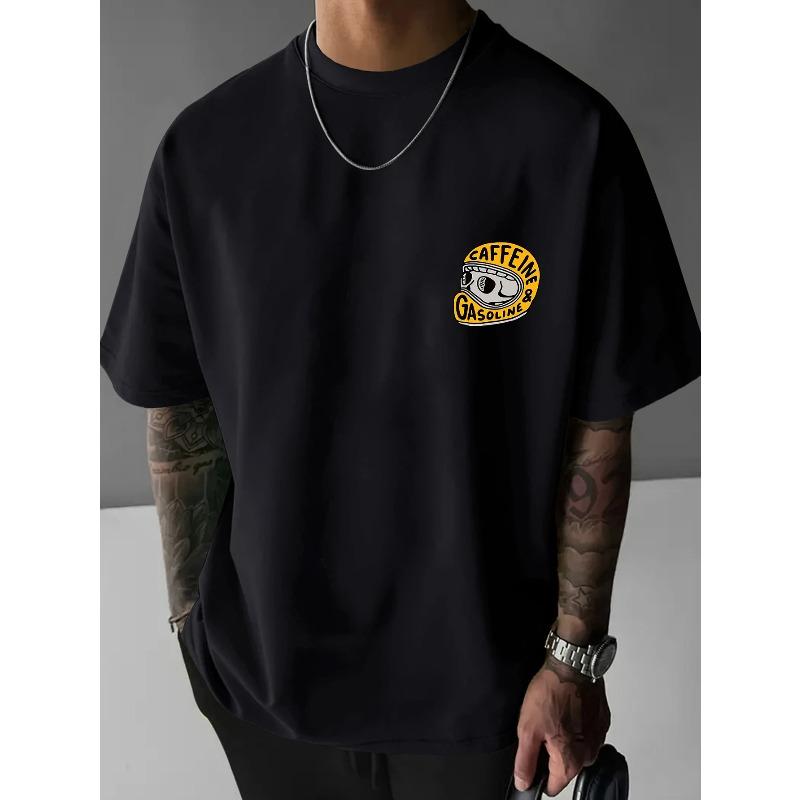 Herren T-Shirt, Schmetterlingsmetamorphose Grafikdruck, Lässig, Sportbekleidung, Urlaubsbekleidung