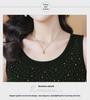 2024 Fashionable Heavy-Duty Diamond Bottoming Sleeveless Vest with Inner Slim Strap