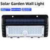 Solar Wall Light with Human Body Induction, Waterproof Outdoor LED Garden Wall Lamp, Motion Sensor Security Lighting for Yard Patio Street Fence