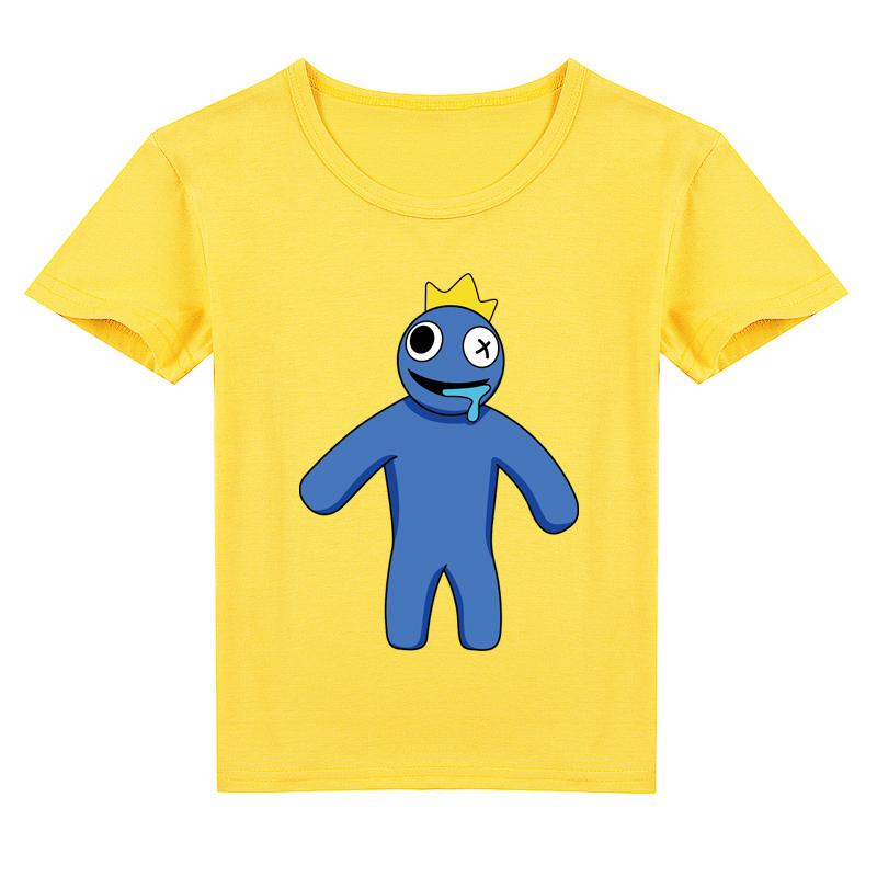 Děti Novinka Módní 3D potištěné tričko Rainbow Friends s krátkým rukávem pro děti