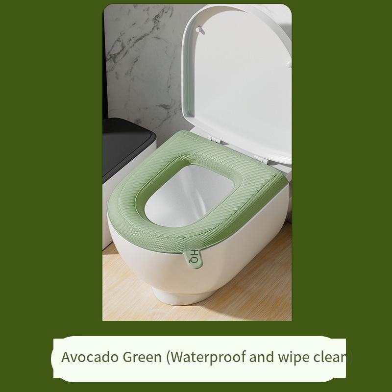 

1шт водонепроницаемая подушка для сиденья унитаза, всесезонное универсальное кольцо для унитаза, зимнее, осеннее и зимнее покрытие для унитаза, новое, можно стирать в домашних условиях